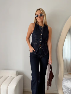 CHALECO DENIM MANGO - TVMSHOP