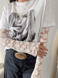 REMERA ENCAJE ESCOTE - TVMSHOP