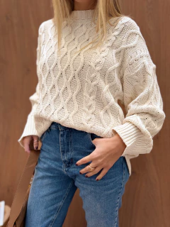 SWEATER OVERSIZE TRENZADO - comprar online