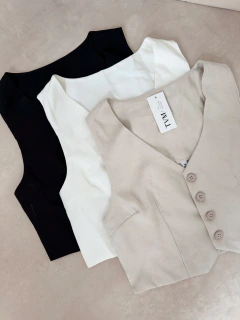 CHALECO CHLOE LINO - comprar online