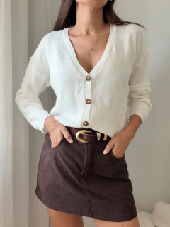 CARDIGAN BASICO DE HILO - TVMSHOP