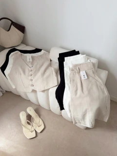 BERMUDA CHLOE LINO - tienda online