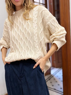 SWEATER OVERSIZE TRENZADO en internet