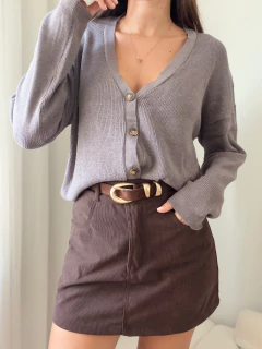CARDIGAN BASICO DE HILO - TVMSHOP
