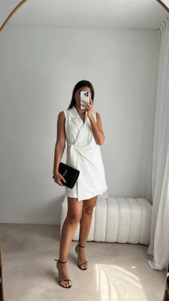 VESTIDO SASTRERO CRUZADO - TVMSHOP