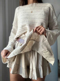 SHORT BRAZIL VOLADOS LINO