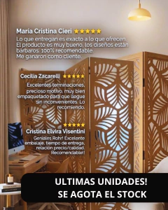 Biombo Palmeras - Rohr Muebles paneles decorativos Separador de Ambientes