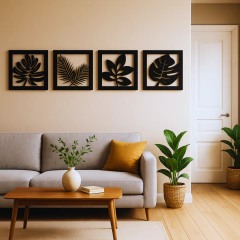 Cuadro Decorativo Set x4 Hojas - comprar online
