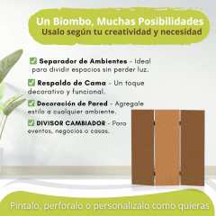 Biombo 180 x 50 Modelo Liso en internet