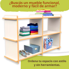 Mueble Organizador Encastrable Blanco - comprar online