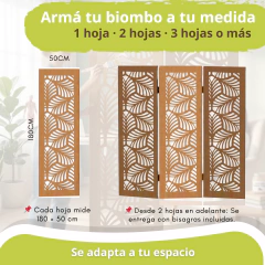 Biombo Palmeras - Rohr Muebles paneles decorativos Separador de Ambientes