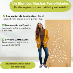 Separador De Ambiente 180 x 80 Con Patas M58 - Rohr Muebles paneles decorativos Separador de Ambientes