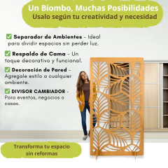 Separador De Ambiente 180 x 80 Con Patas M50 - tienda online