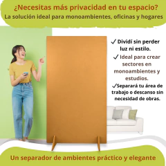 Separador De Ambiente 180 x 80 Con Patas MLiso en internet