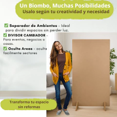 Separador De Ambiente 180 x 80 Con Patas MLiso - tienda online