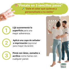 BIOMBO ZIG ZAG 3 hojas Diseño Paris - Rohr Muebles paneles decorativos Separador de Ambientes