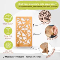 Separador De Ambiente 180 x 80 Con Patas M90 - tienda online