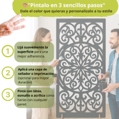 Separador De Ambiente 180 x 80 Con Patas M101 - comprar online