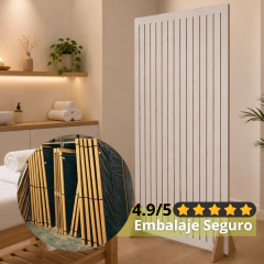 Biombo Ranurado Blanco 180 x 90 - tienda online
