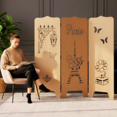 BIOMBO ZIG ZAG 3 hojas Diseño Paris - Rohr Muebles paneles decorativos Separador de Ambientes