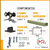 kit corredizo + 1 puerta (210x90cm) MOA - comprar online
