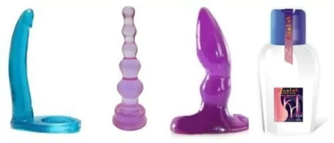 Sex Toys Combo Anal Inexpulsable Plugs Lubricante Hot Finger