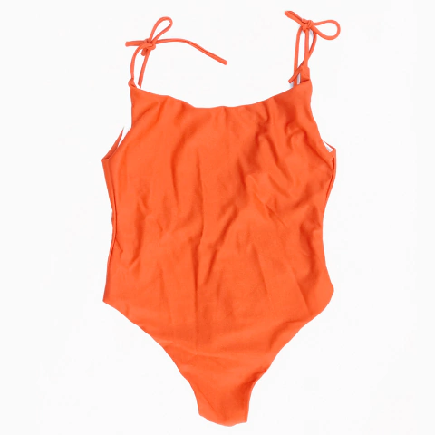 Enteriza de tiritas Orange brillante - comprar online