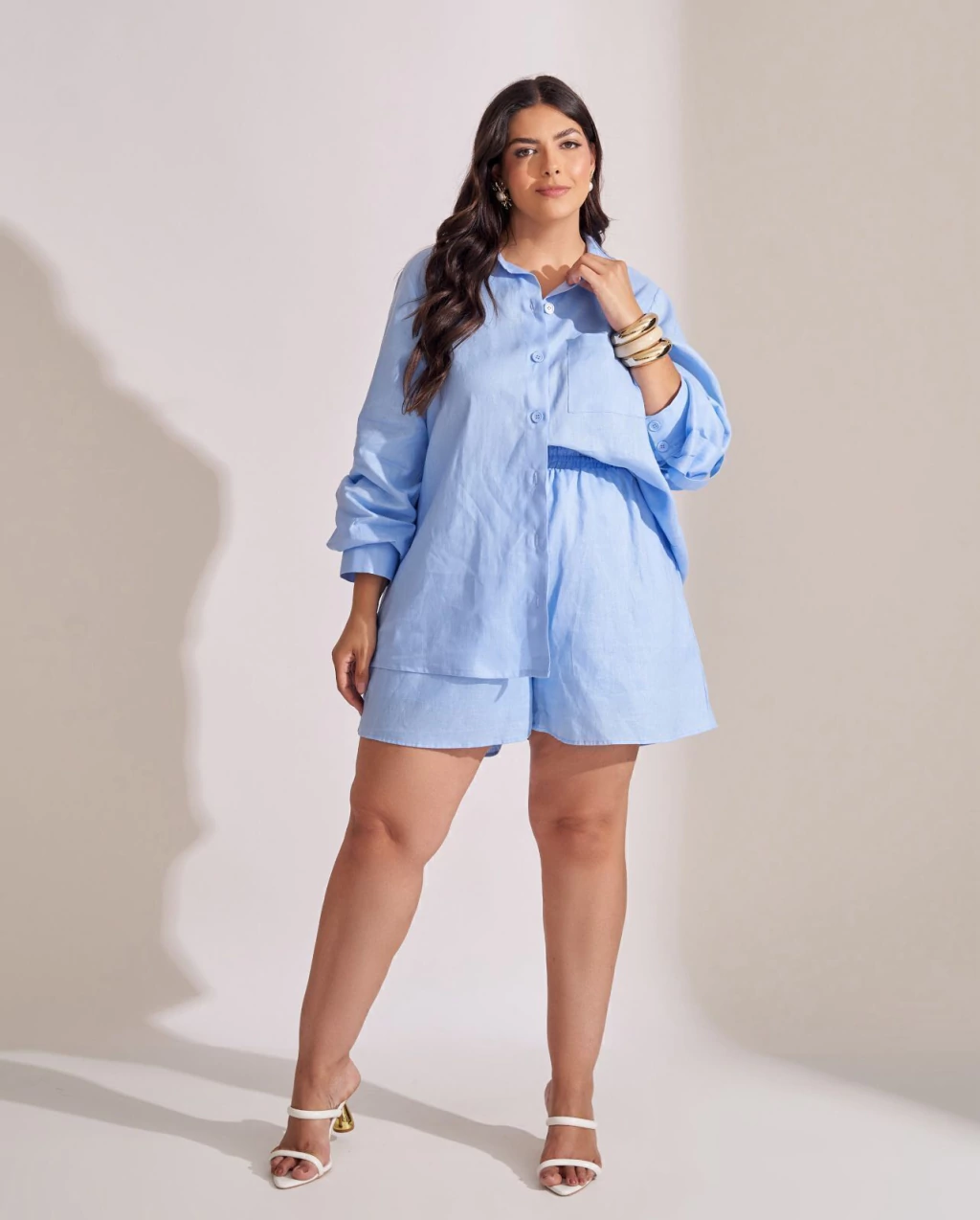 SHORTS DE LINHO COLLAB