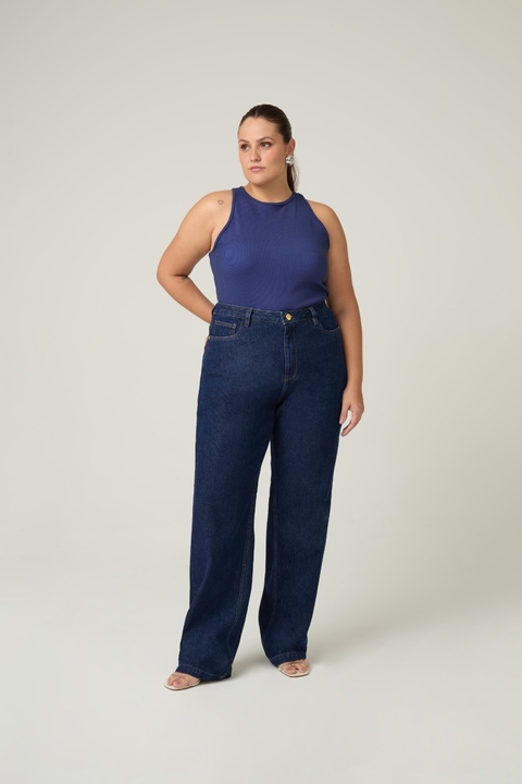 CALÇA JEANS RETA