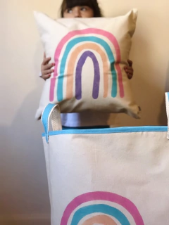 Cesto arcoíris pastel - comprar online