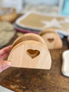 servilletero madera cuore - comprar online