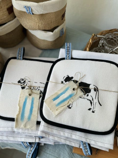 pack paño de cocina y agarradera - comprar online