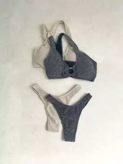 Bikini Barcelona Glow Lurex - SILVER - Valentina Buenos Aires