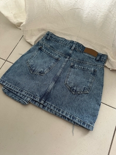 FALDA CARGO ESSENTIAL DENIM - Valentina Buenos Aires