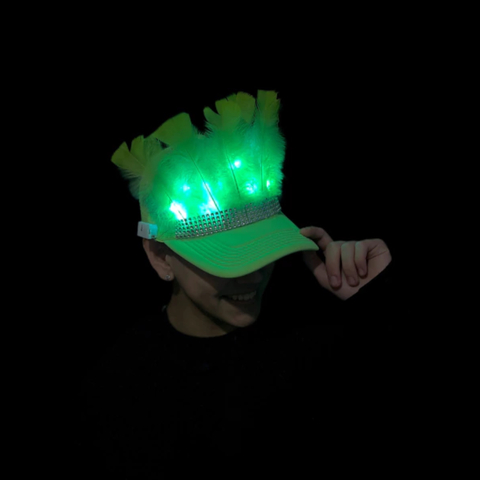 GORRA PLUMAS LED X 5 UNIDADES - comprar online