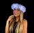 VINCHA HAWAIANA BLANCA CON LED X 10 UNIDADES