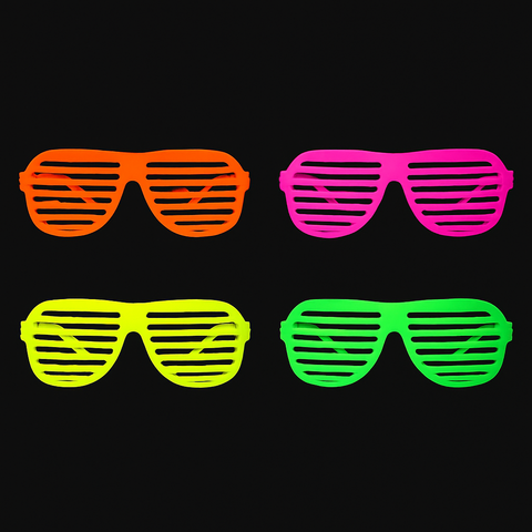ANTEOJO FLUO SHUTTER PLASTICO X 10 UNIDADES