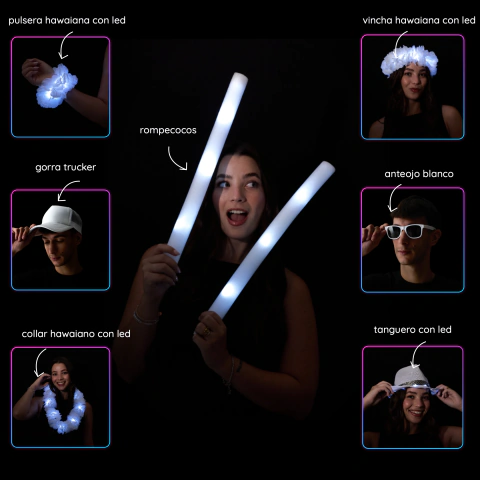 COMBO TOTAL WHITE LED X 25 PERSONAS