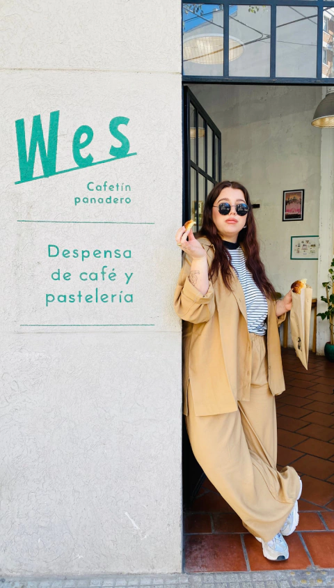 Pantalón Wide leg Tramo Camel