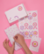 Papel de seda "CORAZONES" Rosa (40x50) - 100 papeles - comprar online