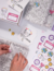 Stickers "Muy cool" Rosa/lila - 120 stickers - comprar online