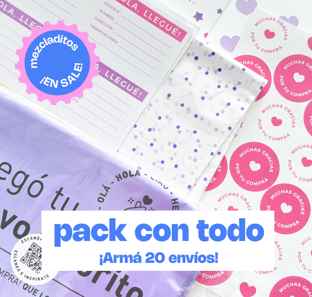 Pack "Envios x20" - Mezcladitos (Elegí el pack)