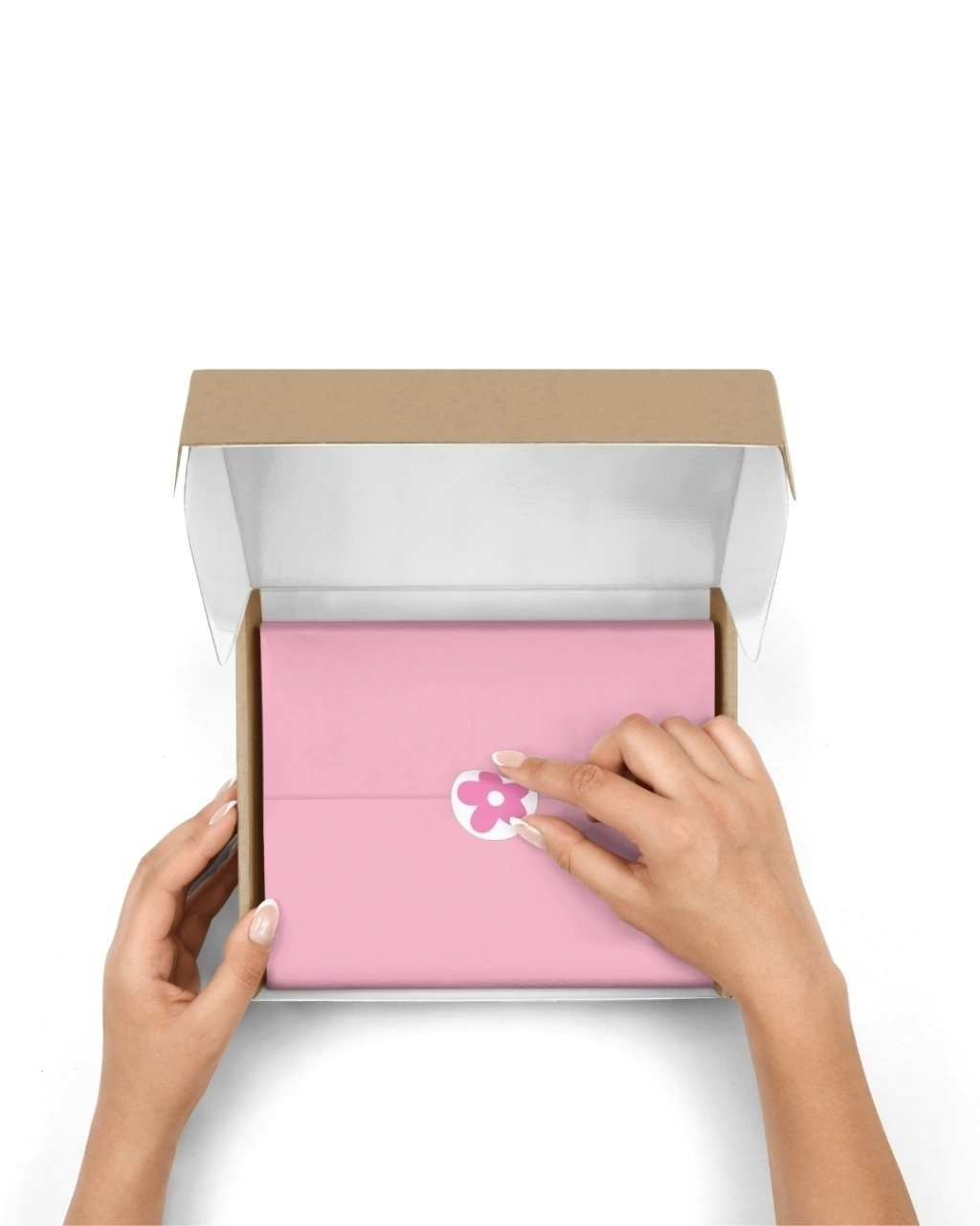 Papel de seda ROSA CLARO (25x70) - 50 papeles