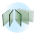 Vidrio plomado 8 mm 60cm X 80 cm - comprar online