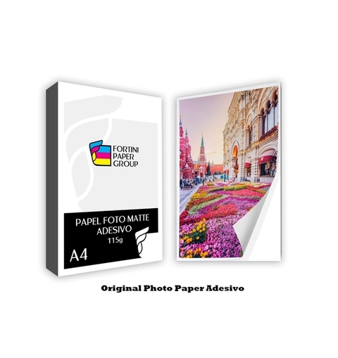 500 Folhas Papel Fotográfico Adesivo 115g Matte Fosco A4 a Prova D'água para Jato de Tinta