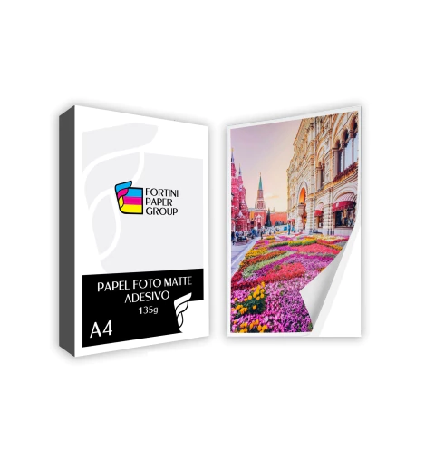 1000 Folhas Papel Fotográfico Adesivo 135g Matte Fosco A4 a Prova D'água para Jato de Tinta - comprar online