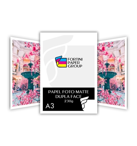 Papel Fotografico 230g A3 Matte Fosco Dupla Face 100 Folhas Premium para Jato de Tinta - comprar online