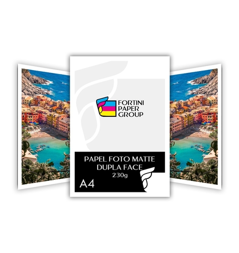 100 Folhas Papel Foto Matte Fosco 230g A4 Dupla Face Premium para Jato de Tinta - comprar online