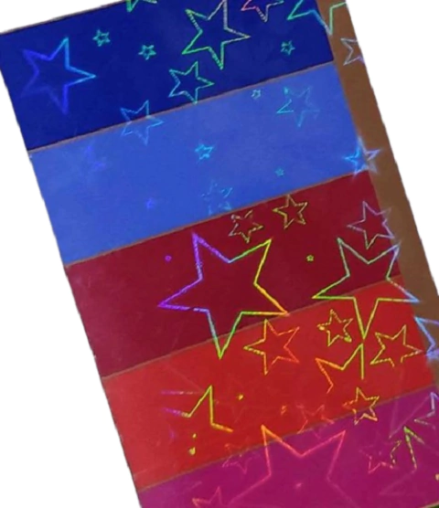 Bopp Holográfico (3d Estrelas) Brilho 22cm x 50 metros - comprar online