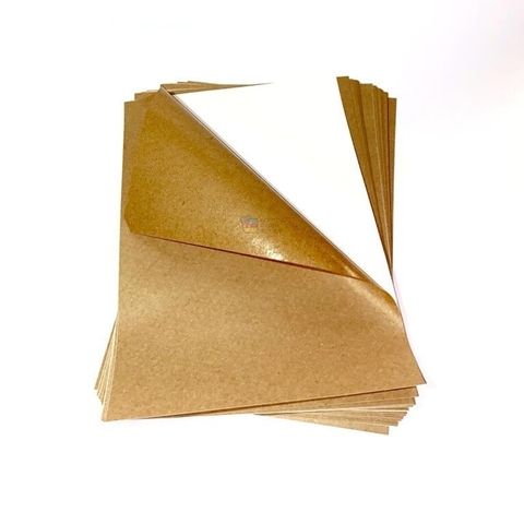 Papel Kraft Adesivo A3+ 48x33cm Impressão Jato De Tinta e Laser 10 Folhas